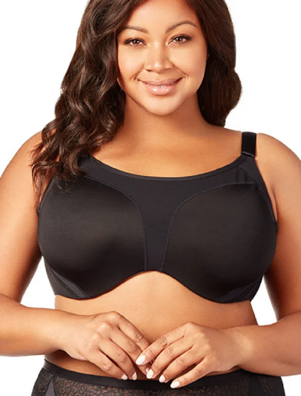 Women's floral - patterned brasElila Microfiber Underwire Sports Bra, Black | Black Elila Sports Bras