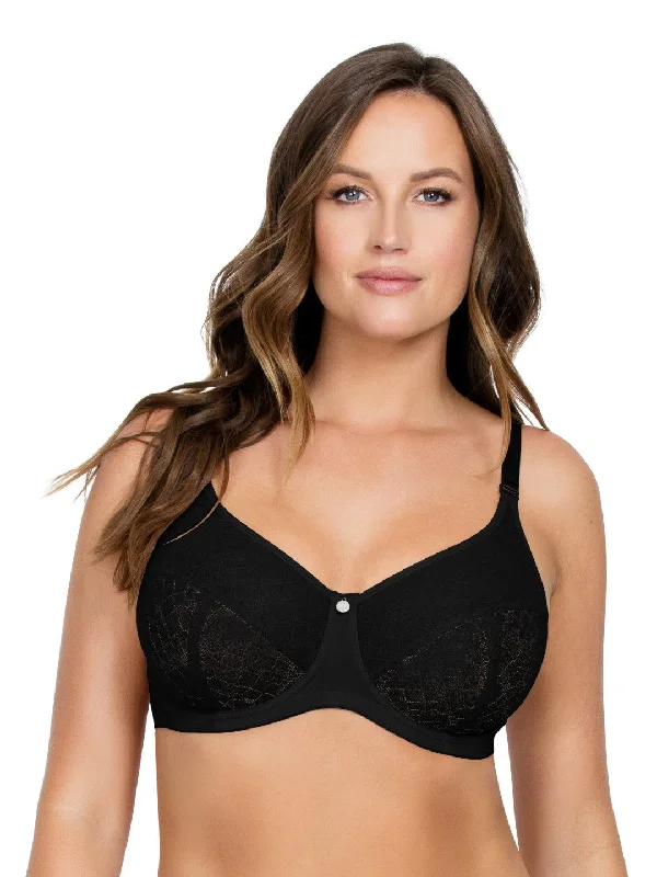 Women's bras with adjustable back closuresEnora Minimizer Bra - Black - P5272