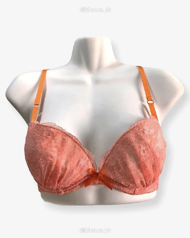 Women's Calvin Klein bras for different cup sizesImported Stocklot Branded  Net Pushup Bra - Underwired Bra  Non Padded Bra - Pack of 2