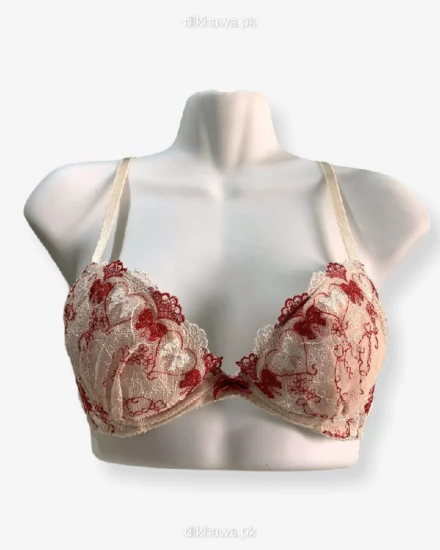 Women's bras with a lift and separate functionImported Stocklot Branded  Net Pushup Bra - Underwired Bra  Non Padded Bra - Pack of 2