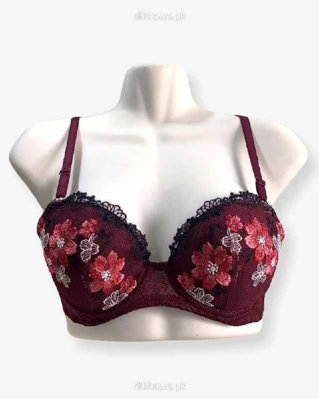 Women's bras with a silk blend for luxuryImported Stocklot Branded Net Pushup Bra - Underwired Bra Non Padded Bra - Pack of 2 Women's bras with a silk blend for luxuryImported Stocklot Branded Net Pushup Bra - Underwired Bra Non Padded Bra - Pack of 2