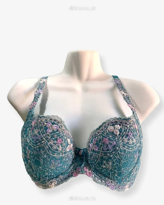 Women's Wacoal bras for plus - size womenImported Stocklot Branded  Net Pushup Bra - Underwired Bra  -Non Padded Bra - Pack of 2