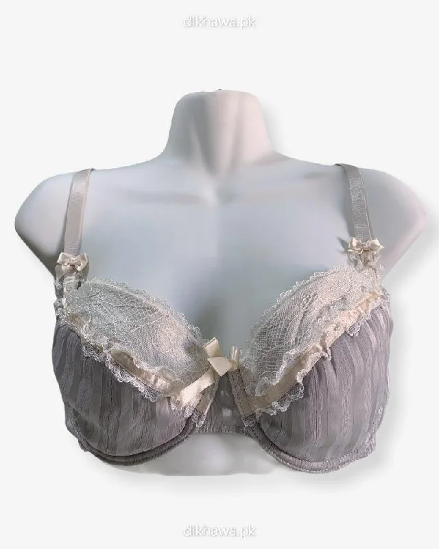 Women's convertible bras with multiple strap optionsImported Stocklot Branded  Net Pushup Bra - Underwired Bra  -Non Padded Bra - Pack of 2