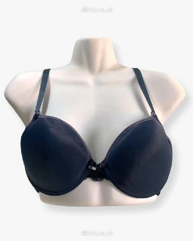 Women's plunge bras for low - cut topsImported Stocklot Branded  Net Pushup Bra - Underwired Bra  -Padded Bra - Pack of 2