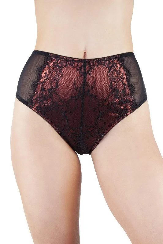 Women's bras with a lift and separate functionIrena Rust Satin & Lace High Waist Brief Women's bras with a lift and separate functionIrena Rust Satin & Lace High Waist Brief