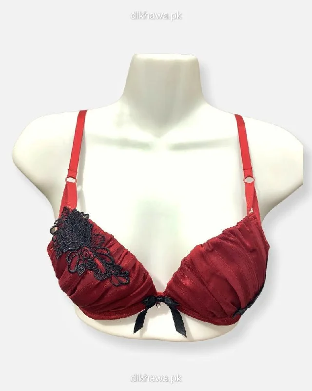 Women's bralettes with a soft, seamless styleNew Stylish Imported Stocklot Branded  Net Pushup Bra - Underwired Bra- Padded Bra - Pack of 2
