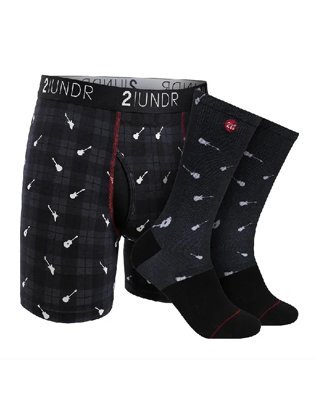 Lace bras for a feminine and elegant touch​ 2UNDR Swing Shift Print Boxer Brief And Sock Pack 2U01BS