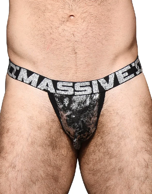 Bra with a plus - size customized fit option for a perfect fit Andrew Christian MASSIVE Sparkle Y-Back Thong 92161