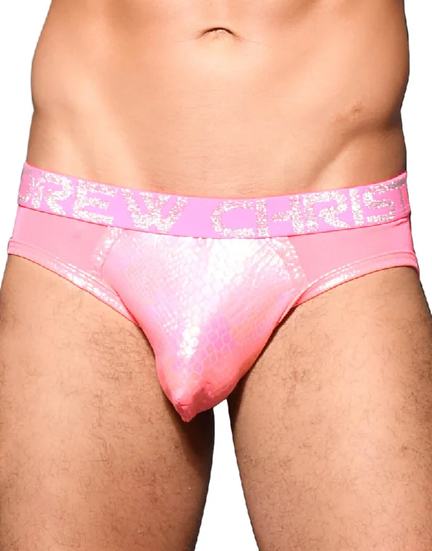 Bra with a satin finish for a luxurious look​ Andrew Christian Neon Venom Frame Jock w/ Almost Naked 92069