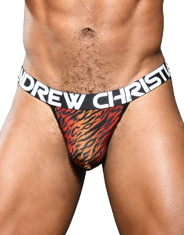 Bra with anti - bacterial properties for a hygienic fit​ Andrew Christian Sheer Tiger Jock w/ Almost Naked 92105