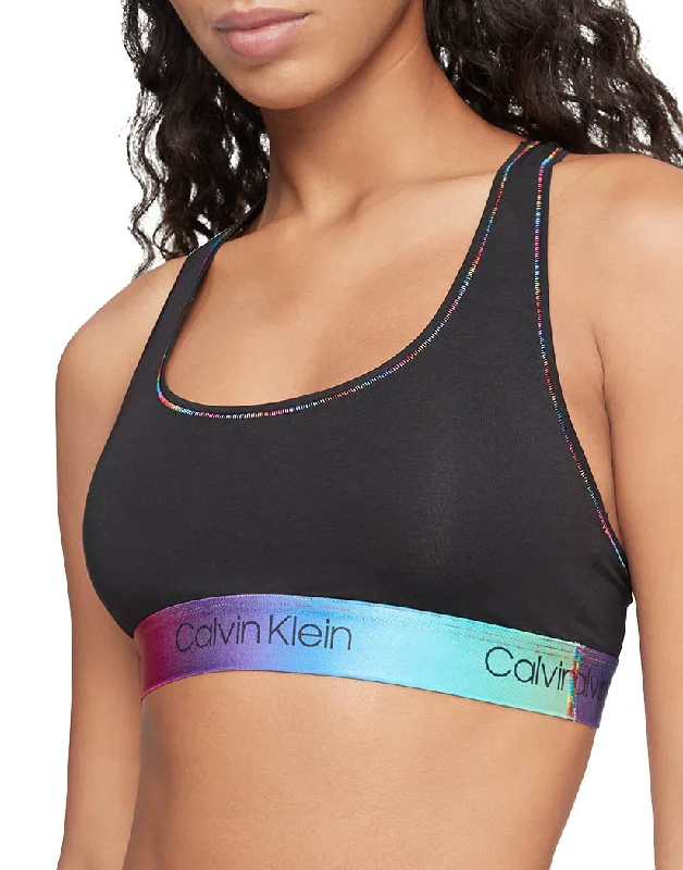 Bra with a balconette style for a flirty neckline​ Calvin Klein Modern Cotton Unlined Bralette QF6538
