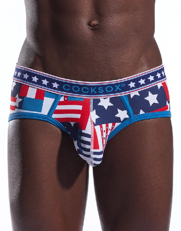 Bra with a padded cup for added comfort and shape​ Cocksox American Collection Sports Brief CX76N