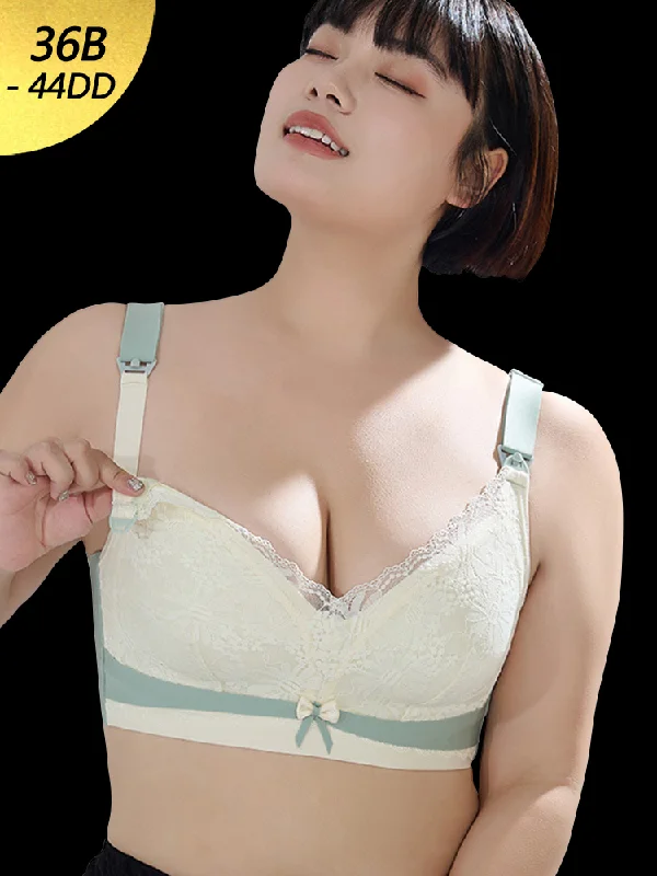 Bra with a wire - free band for a more comfortable underbust area​ Comfortable Pregnancy Sleep Nursing Bra for Women
