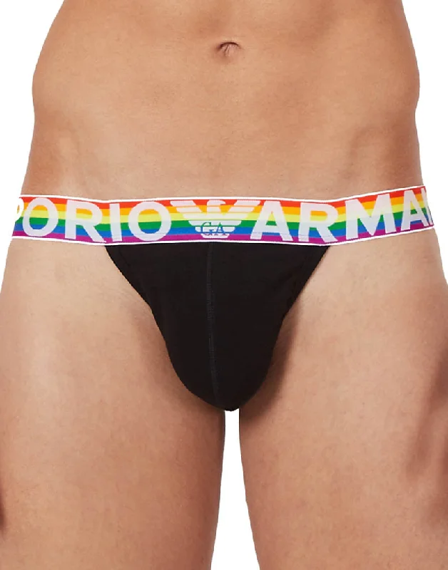 Bra with a plus - size front - closure for easy access​ Emporio Armani Mega Logo Jock Strap 111579-1P513