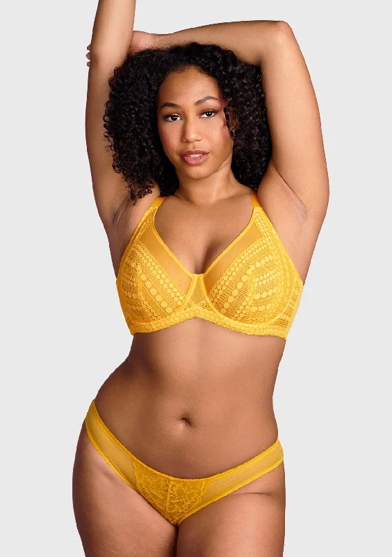 Wireless bras for ultimate comfort and freedom​ Heroine Polka Dot Sexy Lace Unlined Bra