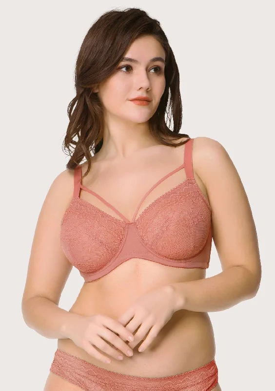 Bra with a racerback design for better mobility​ HSIA Sexy Unlined Strappy Bra