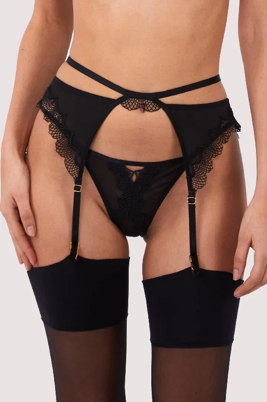 Convertible bras with adjustable straps for versatile styling​ Tallie Lace Trim Cut Out Suspender