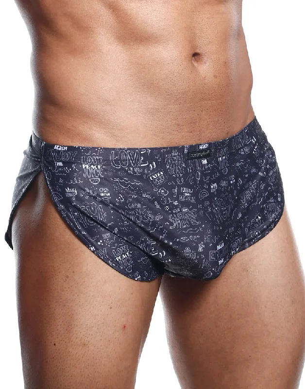 Bra with a multi - way strap system for different outfits​ Joe Snyder Short Prints JS09