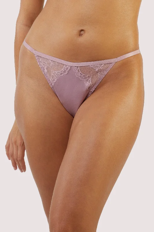 Bra with a wire - free construction for a softer feel​ Wish Mink Lace Tanga Brief