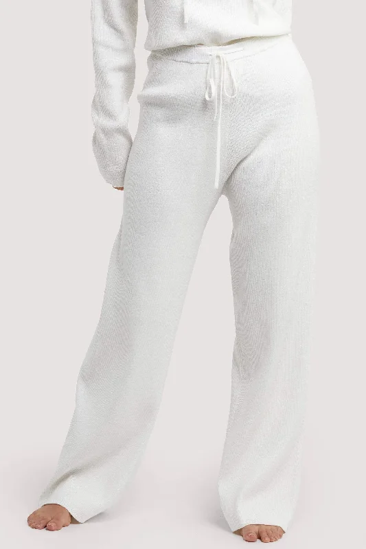 Seamless bras for a smooth and invisible look under clothes​ Lounge Ivory Knitted Rib Trousers