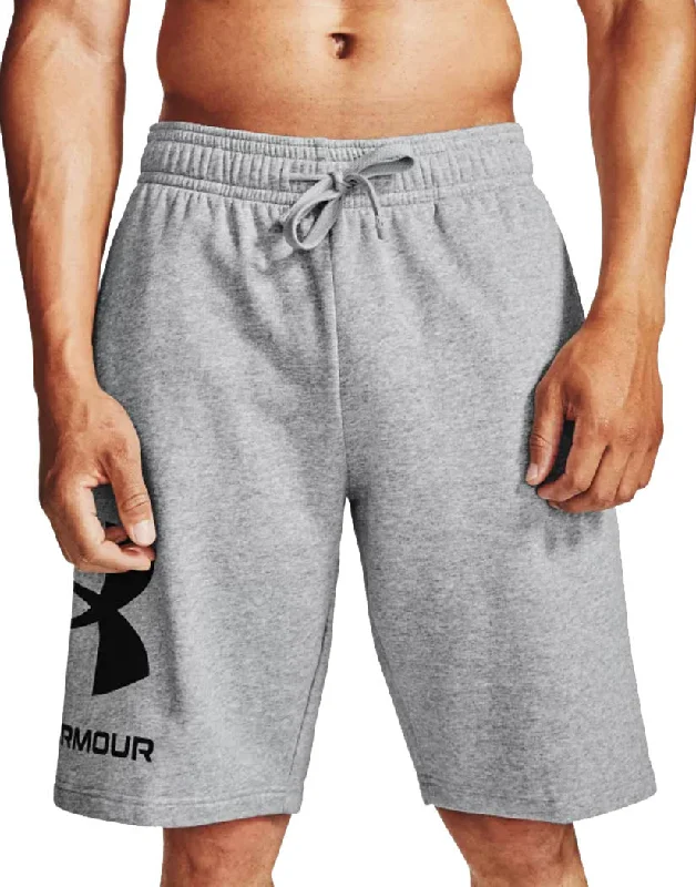 Sports bras for high - impact activities and workouts​ Under Armour Rival FLC Big Logo Knit Short 1357118