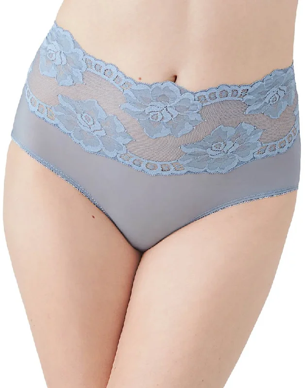 Bra with a memory foam cup for a customized fit​ Wacoal Light And Lacy Brief Ashley Blue 870363