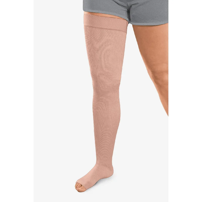 L&R ExoStrong™ Thigh High 20-30 mmHg w/ Silicone Top, Open Toe