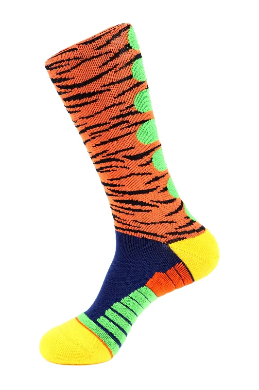 Tiger Stripe Athletic Socks