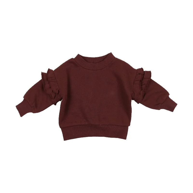 Lil Legs Girls Sweatshirt - Brick